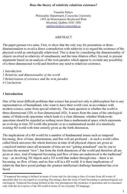 HOW TO  Format papers in standard academic format